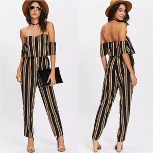 Brown and Black Romper Brand New